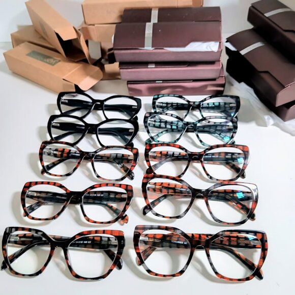 YesGlasses Tilton Hipster Cat Eye Geometric Reader Glasses Huge Bundle 2.75 3.00 main image 8